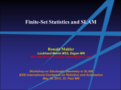Finite-Set Statistics and SLAM