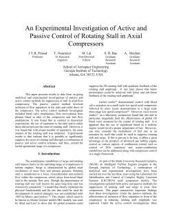 Abstract for Experimental Work in LICCHUS to be