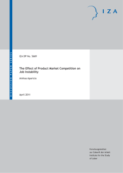 The Effect of Product Market Competition on Job Instability