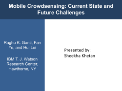 Mobile Crowdsensing: Current State and Future Challenges