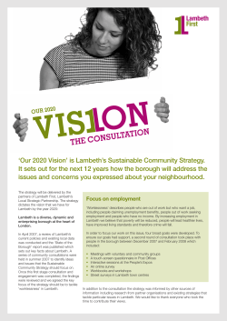 Sustainable Community Strategy