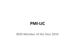 PMI-LIC - PMI Long Island Chapter