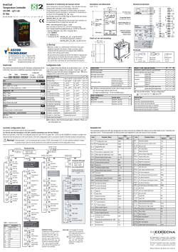 Heat/Cool Temperature Controller 1/8 DIN