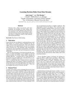 Learning Decision Rules from Data Streams