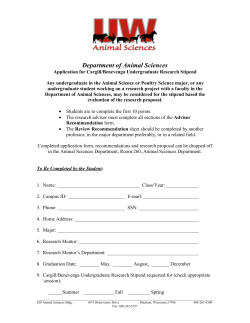 Cargill-Benevenga Stipend Application