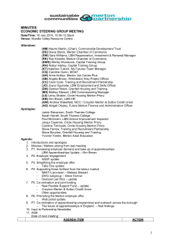 minutes - Merton Partnership