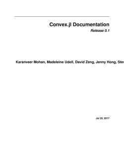 Convex.jl Documentation