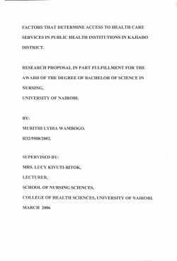 factors that determine access to health care services in public health