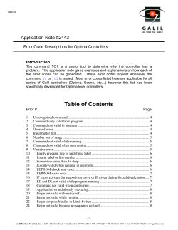 Error Code Descriptions