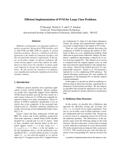 Efficient Implementation of SVM for Large Class Problems