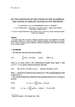 On the existence of solutions to the algebraic equations in implicit