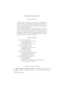 Banach calculus - National Taiwan University