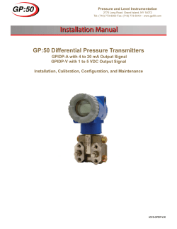 GPIDP-V 1-5 VDC output Low power manual