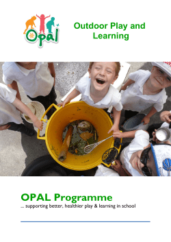 Outdoor Play and Learning OPAL Programme