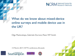 NTTS 2017 presentation
