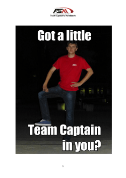 Team Captain`s Handbook 1