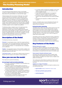 Facility Planning Model