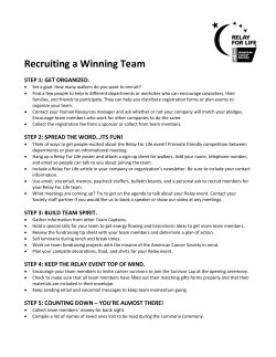 Recruiting a Winning Team