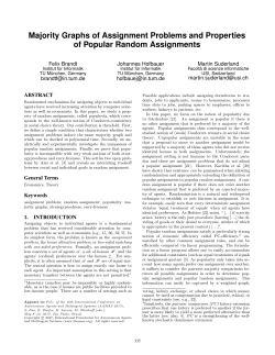 Majority Graphs of Assignment Problems and