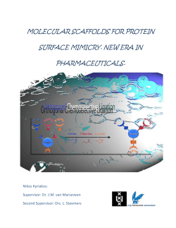 molecular scaffolds for protein surface mimicry. new era