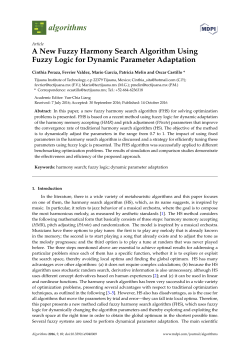 A New Fuzzy Harmony Search Algorithm Using Fuzzy Logic
