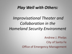 Play Well with Others: Improvisational Theater and Collaboration in