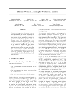 Efficient Optimal Learning for Contextual Bandits