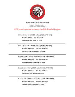 Boys and Girls Basketball