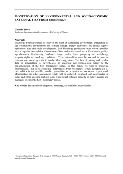 monetization of environmental and socio