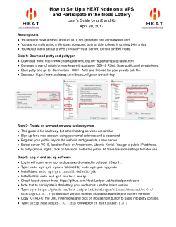 How to Set Up a HEAT Node on a VPS and
