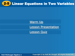 linear inequalities
