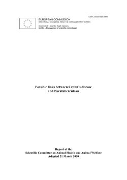 Possible links between Crohn`s disease and Paratuberculosis