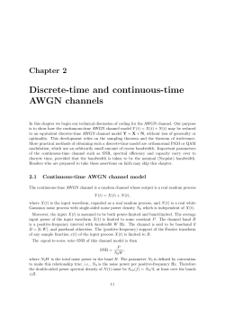Discrete-time and continuous