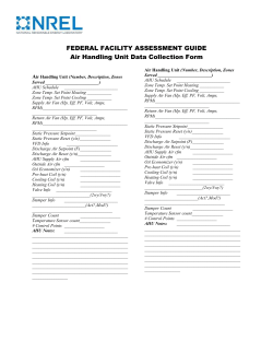 Air Handling Unit Data Collection Form (MS Word)