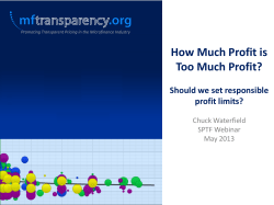 How Much Profit is Too Much Profit?