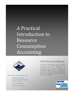 A Practical Introduction to Resource Consumption