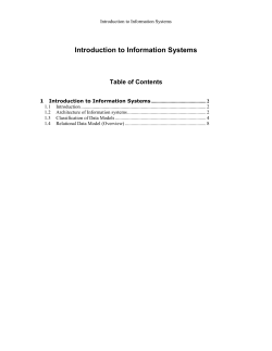 Introduction to Information Systems - Coronet