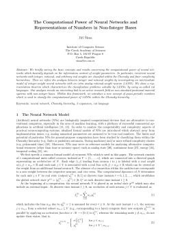 J. Sima: The computational power of neural networks and