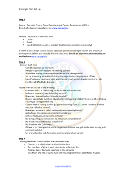 Camogie Club Set Up - The Camogie Association