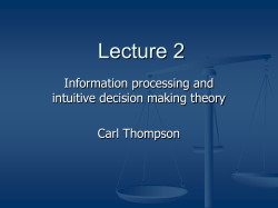 rationality and intuition