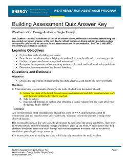 Quiz Key Building Assessment