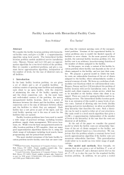 Facility Location with Hierarchical Facility Costs