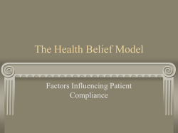 The Health Belief Model