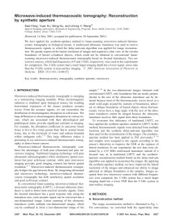 Microwave-induced thermoacoustic tomography