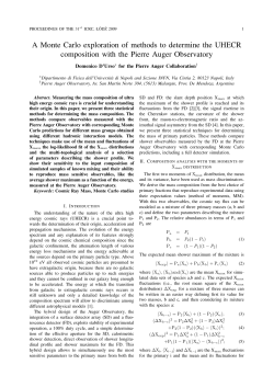 A Monte Carlo exploration of methods to determine the UHECR