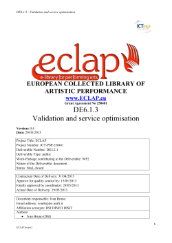 Catalogue: Title Validation and service optimisation Identifier