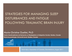 strategies for managing sleep disturbances and fatigue following