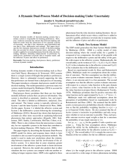 A Dynamic Dual-Process Model of Decision