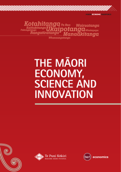 the m&auml;ori economy, science and innovation