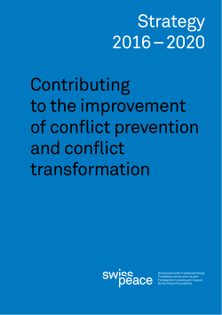 Strategy 20&part;6 &ndash; 2020 Contributing to the